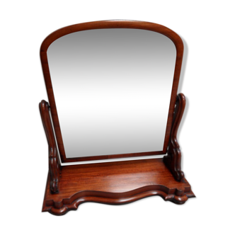 Miroir antique en acajou 59x74cm