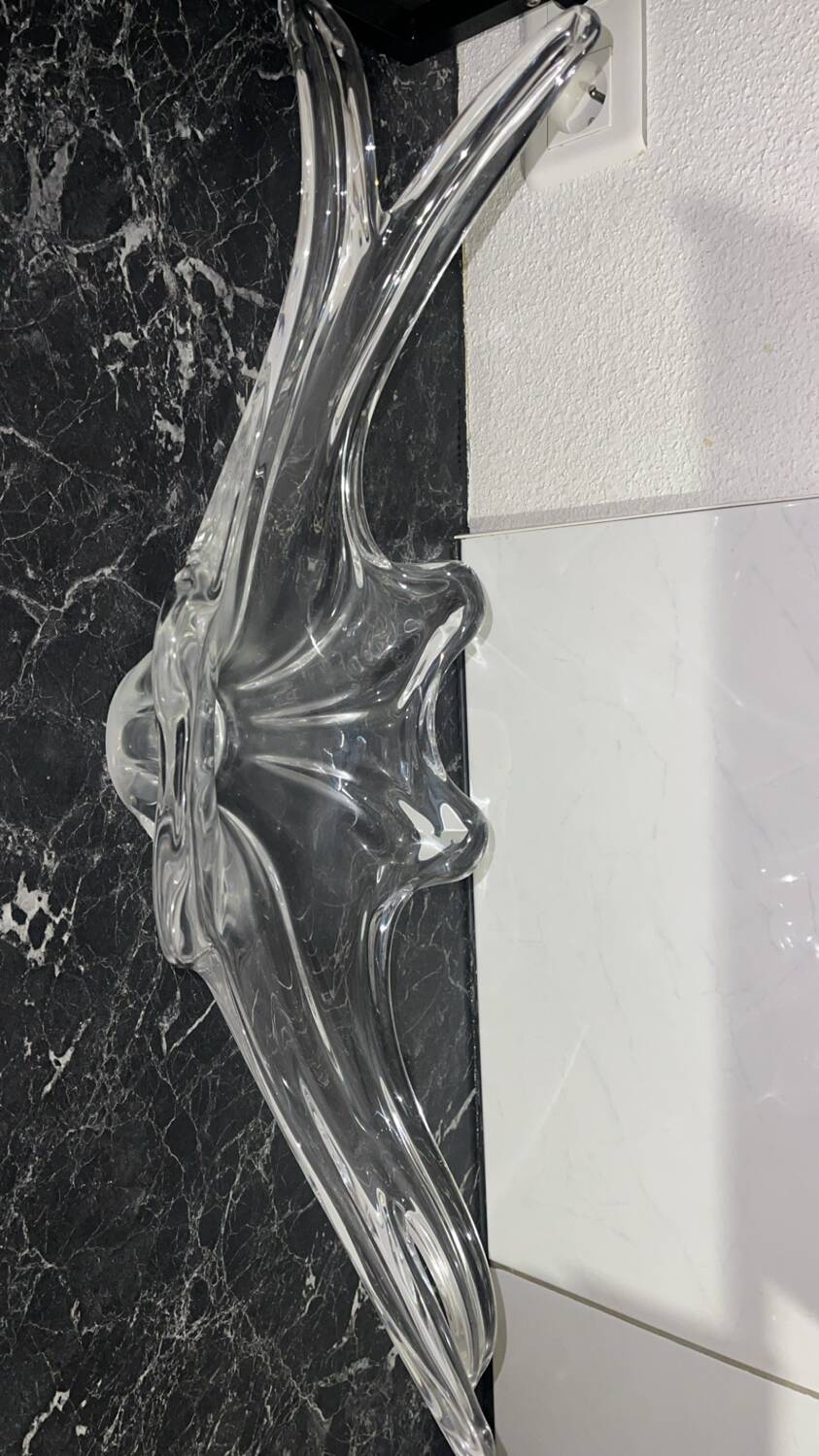 Large centrepiece bowl in blown glass