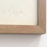 Black engraving signed by Wolfgang Gafgen, circa 1975