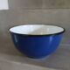 Vintage enamelled metal salad bowl