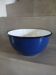 Vintage enamelled metal salad bowl