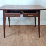 Vintage desk feet compass solid oak