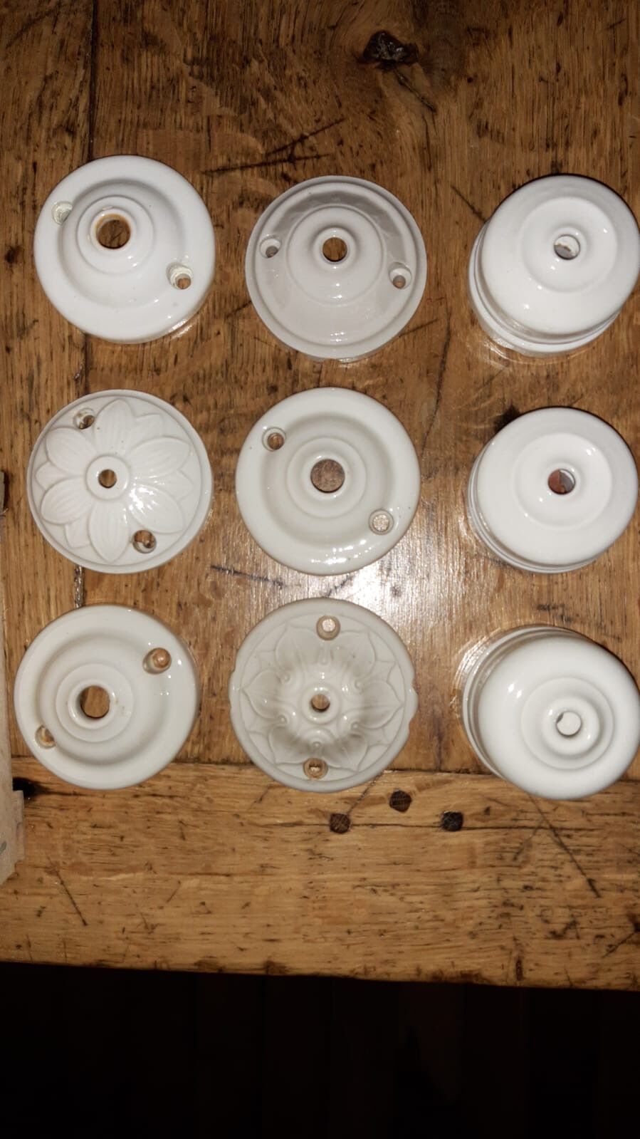 Pair of serrated opaline suspensions 40-50s