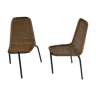 Lot de 2 chaises tripode de Jacques Hitier