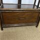 Vintage rattan and bamboo bookcase