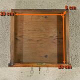 Small solid walnut shelf unit – 1900