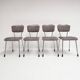 Set of 6 reupholstered chairs by Gebroeders De Wit, 1960s