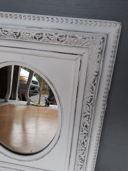 Mirror Napoleon III shabby chic 55x48 cm
