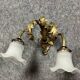 Pair of Napoleon III period wall lights in gilded bronze circa 1880