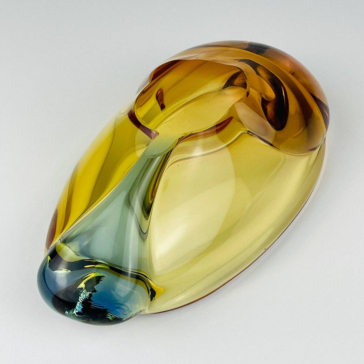 Bohemian Romana Ashtray by Hana Machovska for Mstisov Glassworks, 1960s
