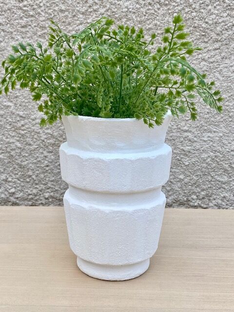 Art Deco white vase