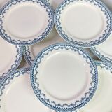 10 assiettes plates Arras Sarreguemines