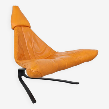 fauteuil lounge en cuir « Bird of Paradise » par Pieter van Velzen pour Leolux