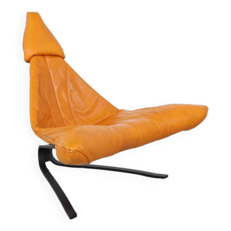 fauteuil lounge en cuir « Bird of Paradise » par Pieter van Velzen pour Leolux