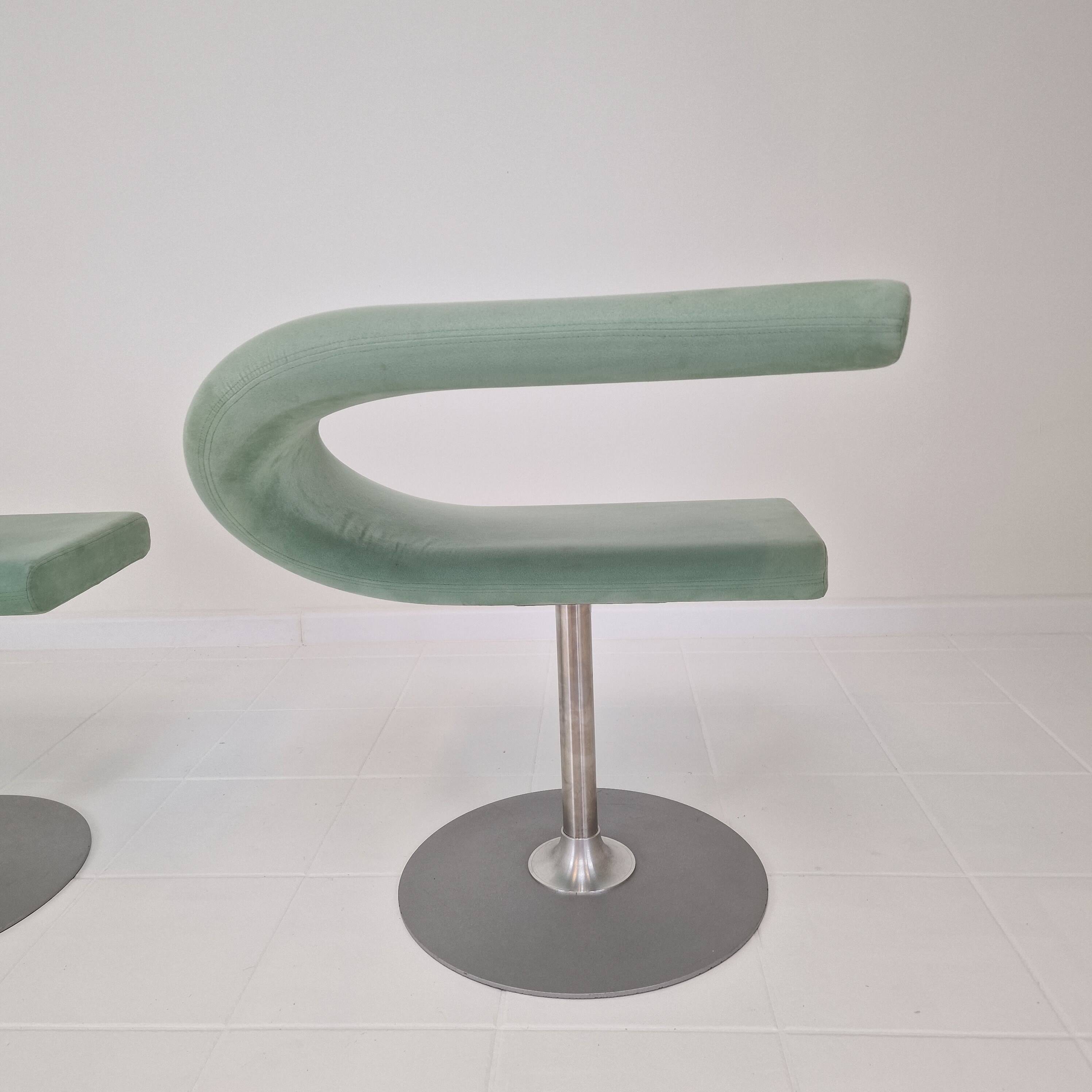 Set of 2 Bla Station Innovation C Swivel Chairs by Fredrik Mattson, Sweden