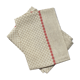 Set of three old tea towels