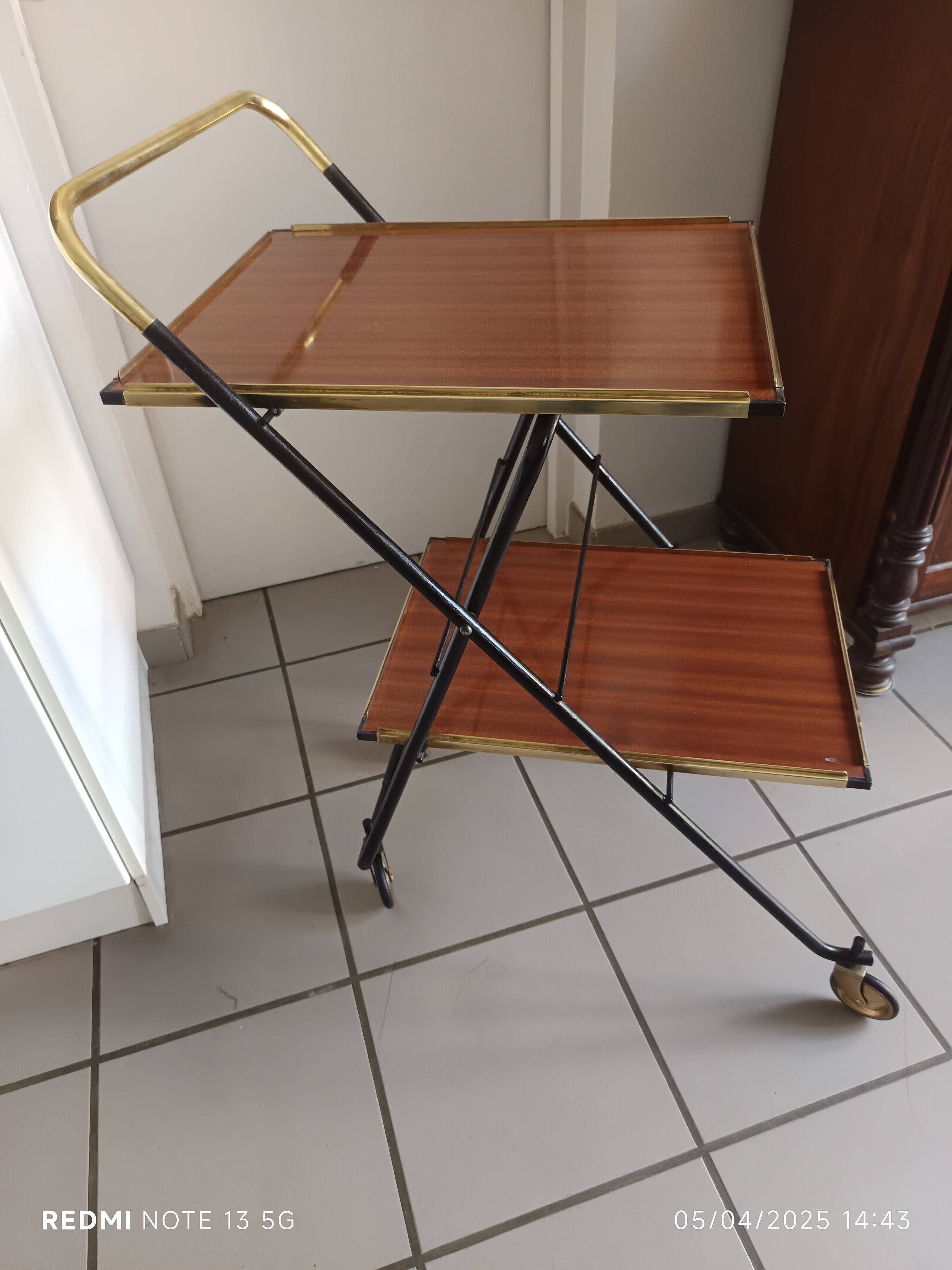 vintage drinks trolley France 1960