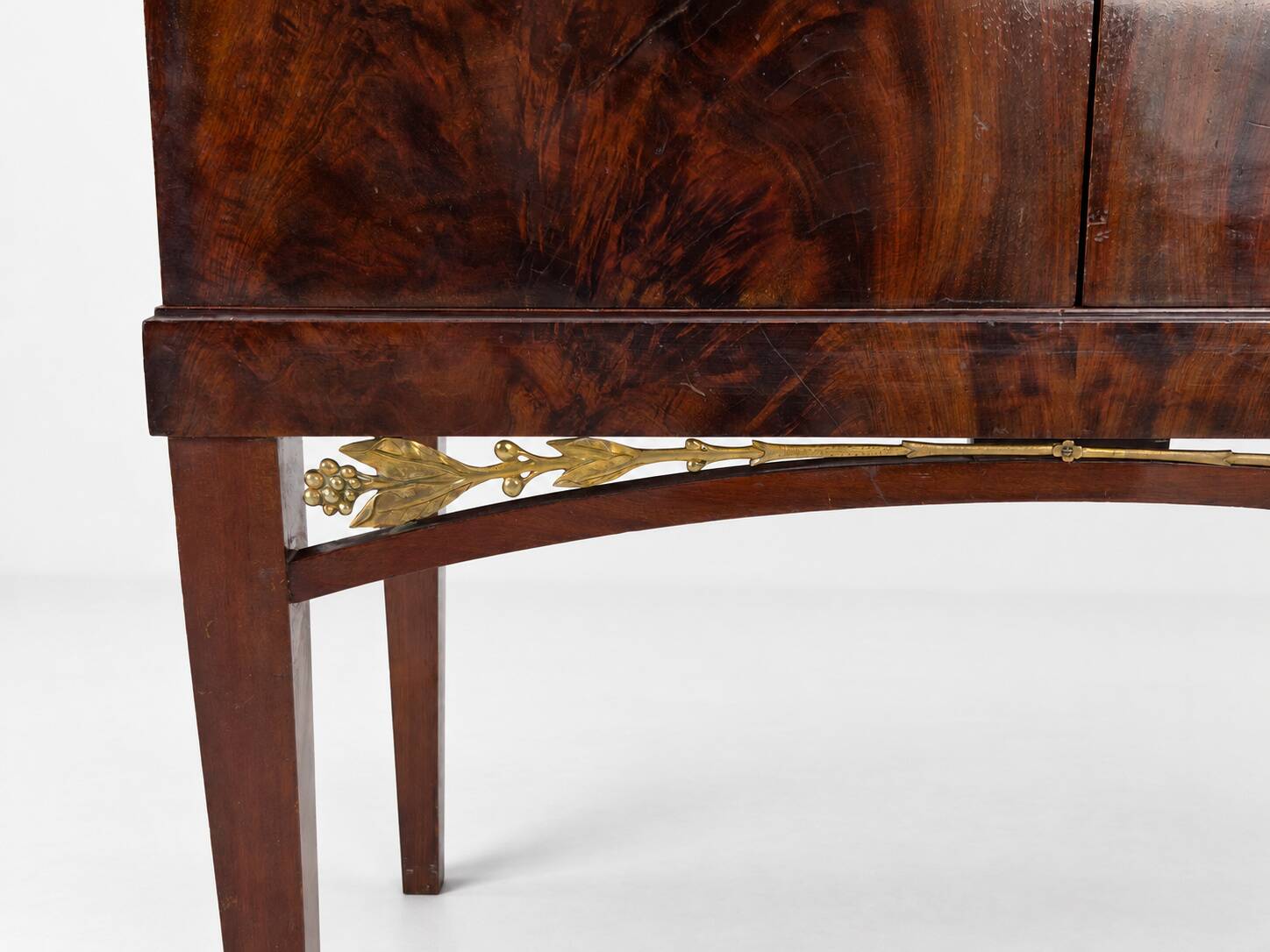 Swedish Grace Cabinet, Flamed Mahogany