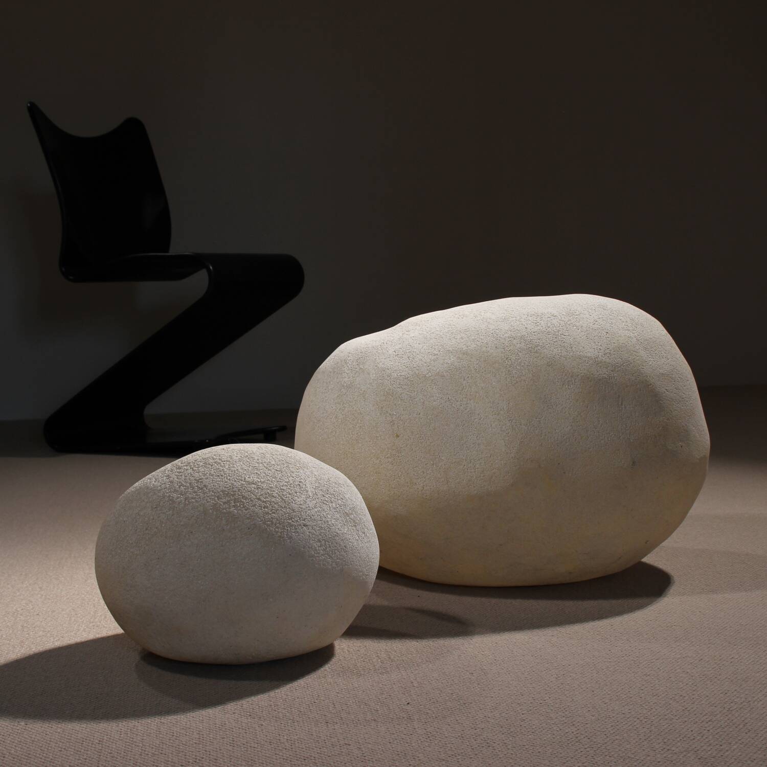 Pair of ‚Moon Rock Dora‘ Lamps by André Cazenave for Atelier A Paris