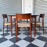 Set of 5 chairs from the 50s designed by Georg Leowald