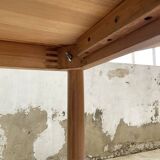70s oval pine table from Les Arcs