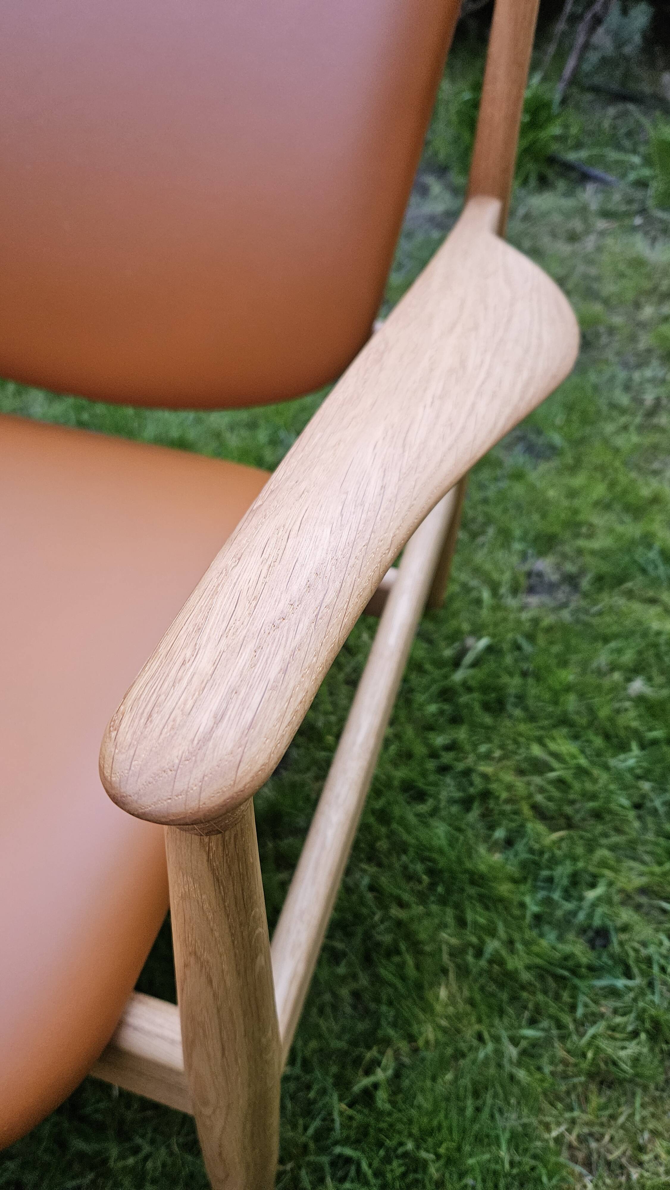 2 "The French Chair" seats by designer Finn Juhl and 1 matching footrest.