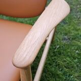 2 "The French Chair" seats by designer Finn Juhl and 1 matching footrest.