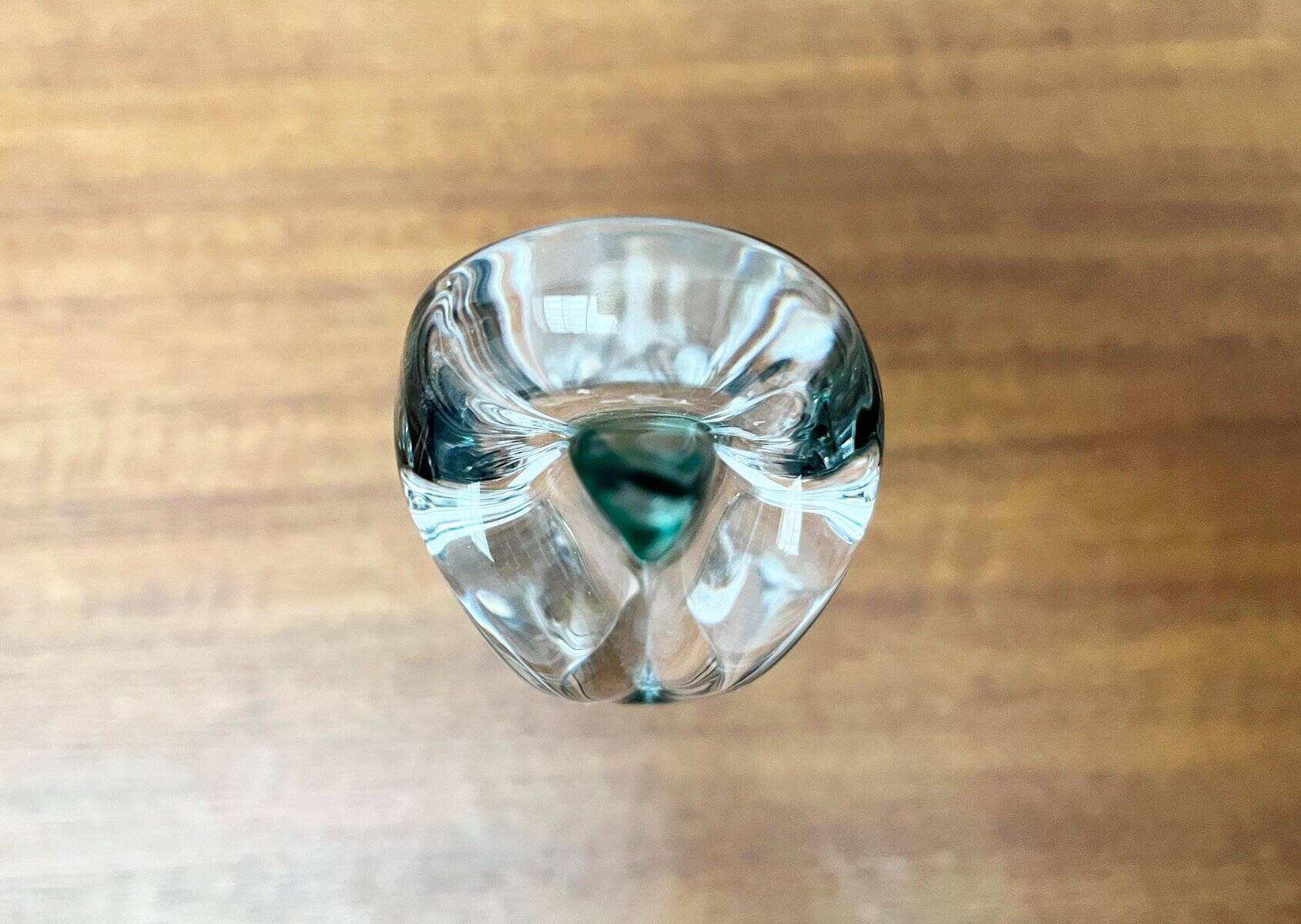 Vintage art glass vase by Max Verboeket for Kristalunie Maastricht, 1970s