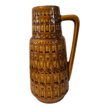 Ochre vase with handle, Scheurich Keramik, West Germany, 1960,70