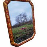 Bevelled octagonal mirror from the 1980s.