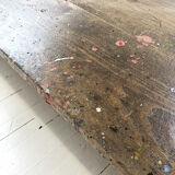 Artist studio oak draper table