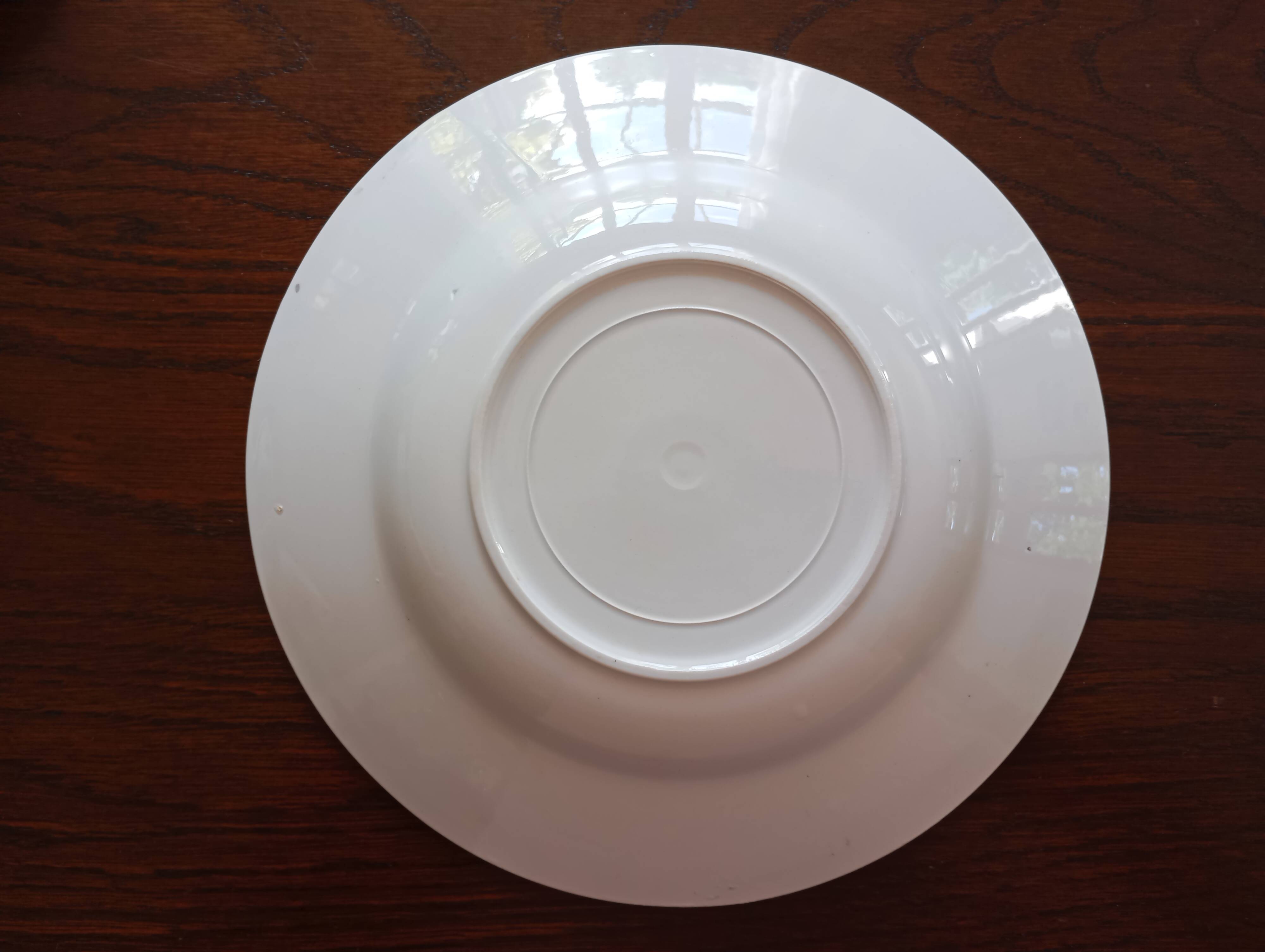 8 soup plates Fenal Badonviller "Birds" vintage 1950s