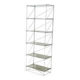 Large Minimalist Bookcase Model Isocele by Max Sauze 1970s