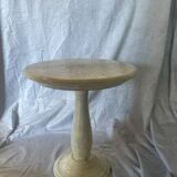 side table finished in bone marquetry