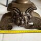 Pair of antique bronze andirons - period 1870/1900