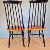 Set of 4 scandinavian teak chairs 60s