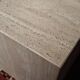 Italian veined travertine coffee table or pedestal