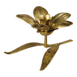 Brass "flower" candle holder - ashtray