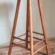 Vintage solid blond wood bar stool