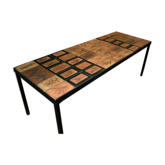 Vintage rectangular coffee table 60 Vallauris