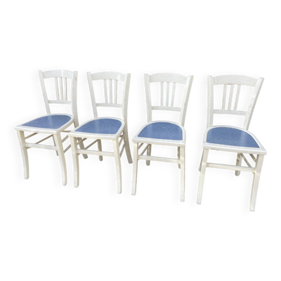 4 Chaises bistrot Brasserie bentwood bistrot chair shabby chic baumann bois & stratifié mid century