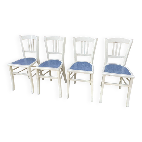 4 Chaises bistrot Brasserie bentwood bistrot chair shabby chic baumann bois & stratifié mid century