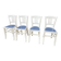 4 Brasserie bistro chairs bentwood bistro chair shabby chic baumann wood & laminate mid century