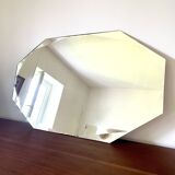 1950s beveled octagonal mirror