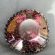 Purple bubble glass ashtray