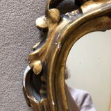 Gilded wood mirror