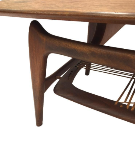 Table basse vintage Webe par Louis van Teeffelen.