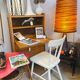 Vintage secretary with compass feet, 1960