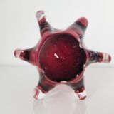 Vase Murano splash pink glass