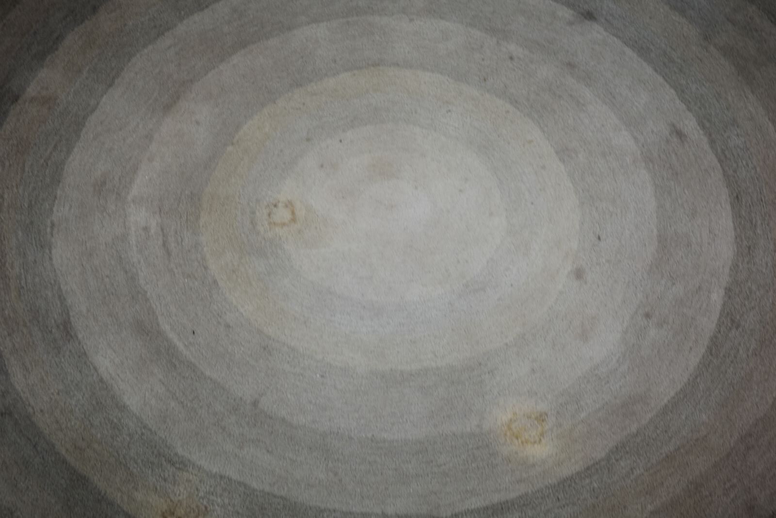 Serge Lesage blue grey vintage round carpet 70s